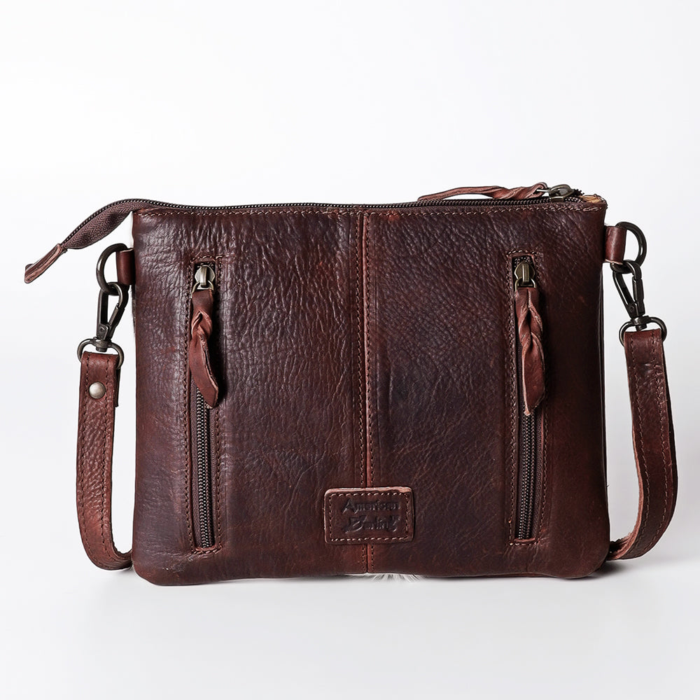 American Darling Beautifully Hand Tooled Hair-On Genuine Leather women bag western handbag purse