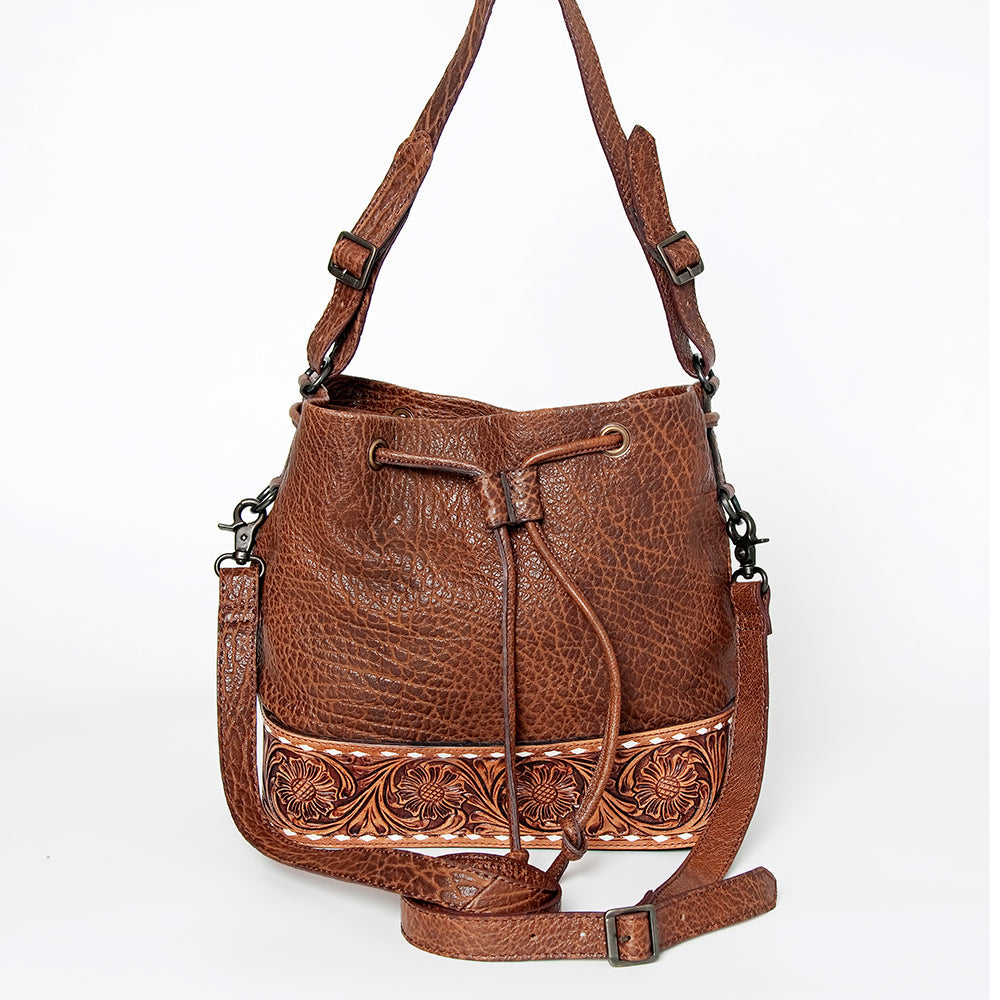 American Darling ADBGZ454A Tote Hand Tooled Genuine Leather women bag western handbag purse