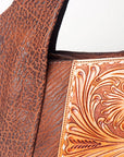 American Darling ADBGZ459A Tote Hand Tooled Genuine Leather women bag western handbag purse
