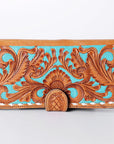 American Darling Wallet Hand Tooled Genuine Leather Women Bag Western Handbag Purse