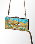 American Darling Wristlet Genuine Leather Women Bag Western Handbag Purse