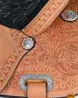 Hilason Western Horse Barrel Racing Trail American Leather Saddle Tan Tack