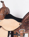 Hilason Western Horse Barrel Racing Trail Pleasure American Leather Saddle Tan Tack