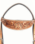 Hilason Western American Leather Horse Tack Set Tan
