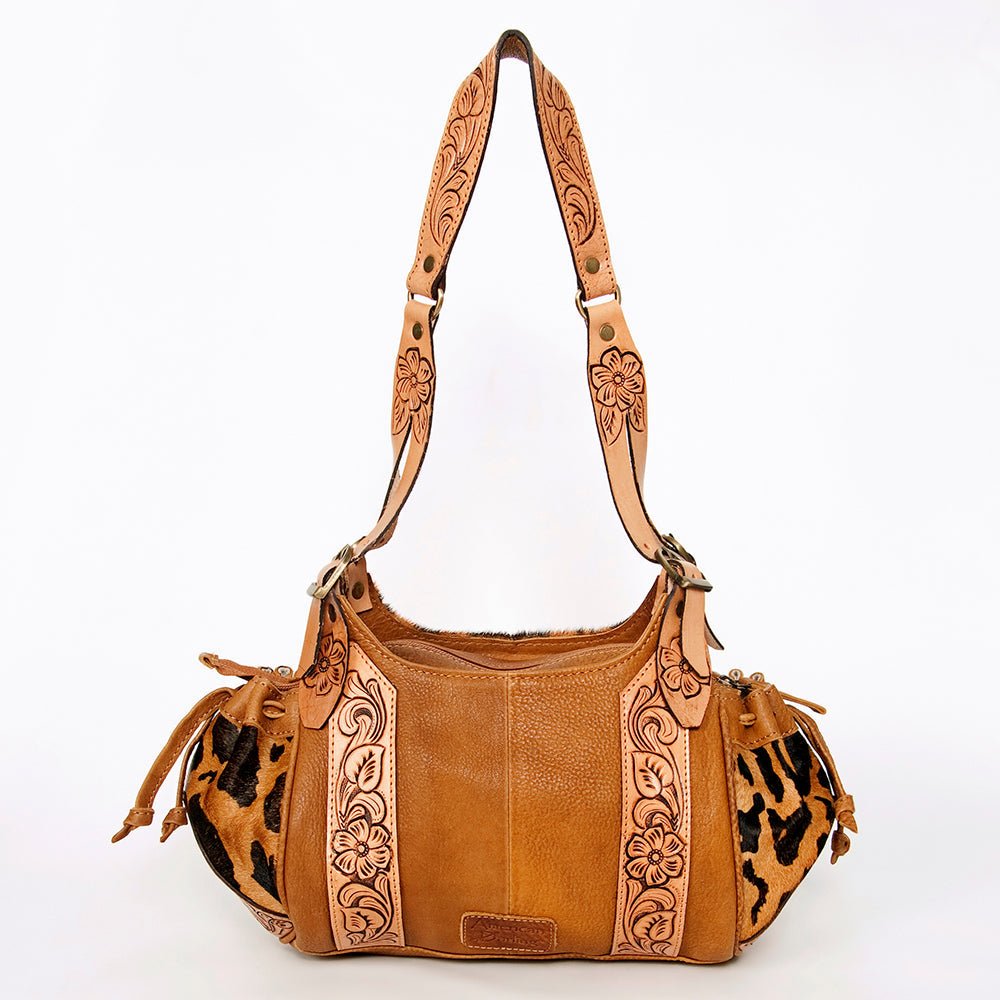 American Darling Hobo Hand Tooled Hair On Genuine Leather women bag western handbag purse