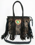 American Darling ADBGD151 Tote Hair-On Genuine Leather Women Bag Western Handbag Purse