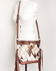 American Darling Bucket Hair On Genuine Leather Women Bag Western Handbag Purse
