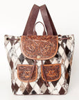 American Darling Hair On Genuine Leather Women Bag Western Handbag Purse