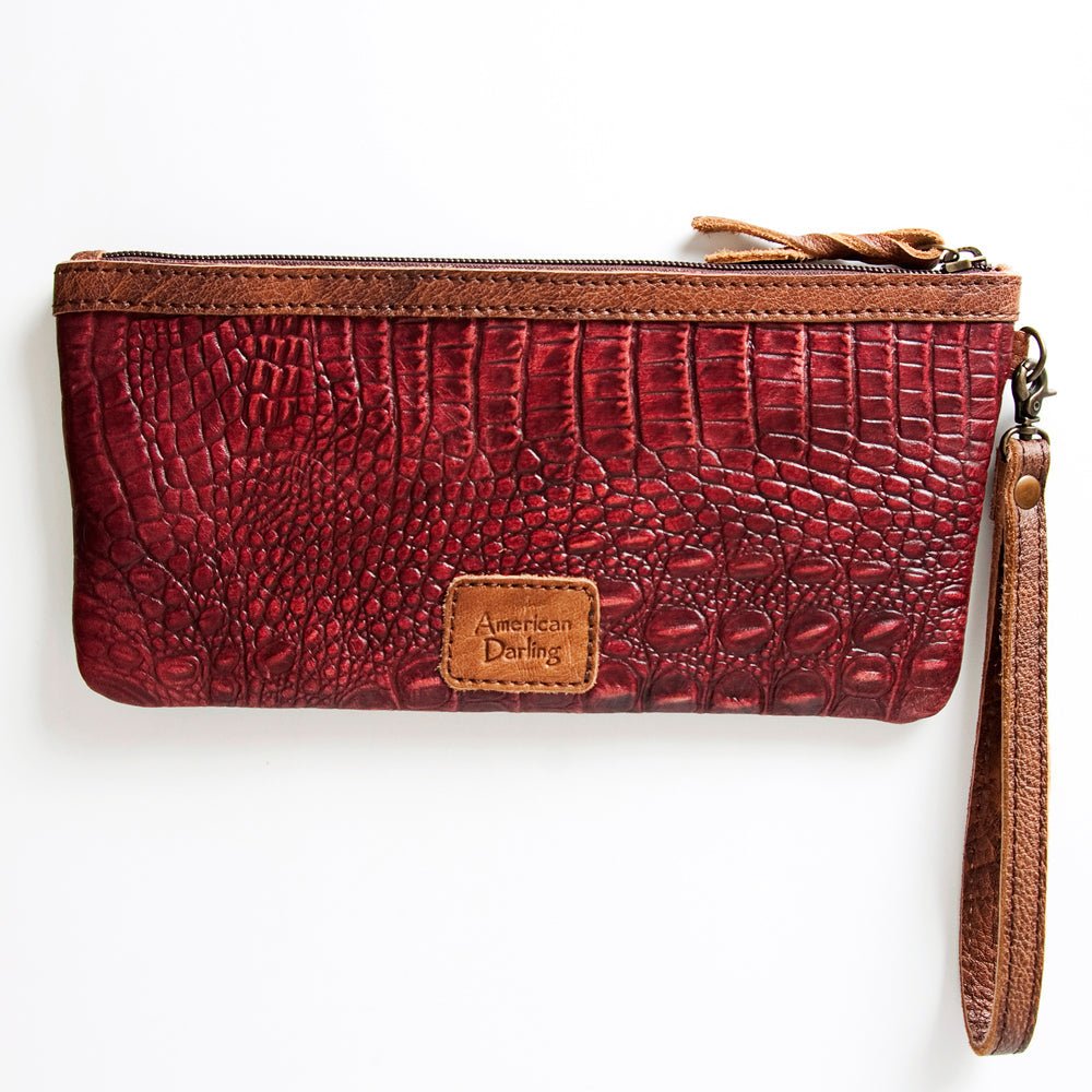 GIBGX281 American Darling Crocodile Embossed Genuine Leather Women Bag Western Handbag Purse
