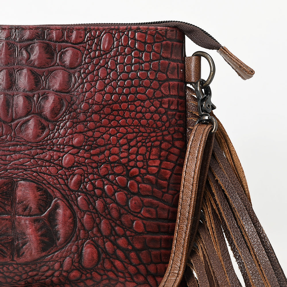 American Darling Cross Body Crocodile Embossed Genuine Leather Western Women Bag Handbag Purse | Crossbody for Cute