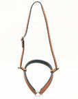 Bar H Equine Western Horse Genuine Leather Hand Tooled  Nose band Brown