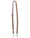 Bar H Equine Horse Genuine Leather Tie Downs Snap Ends Brown