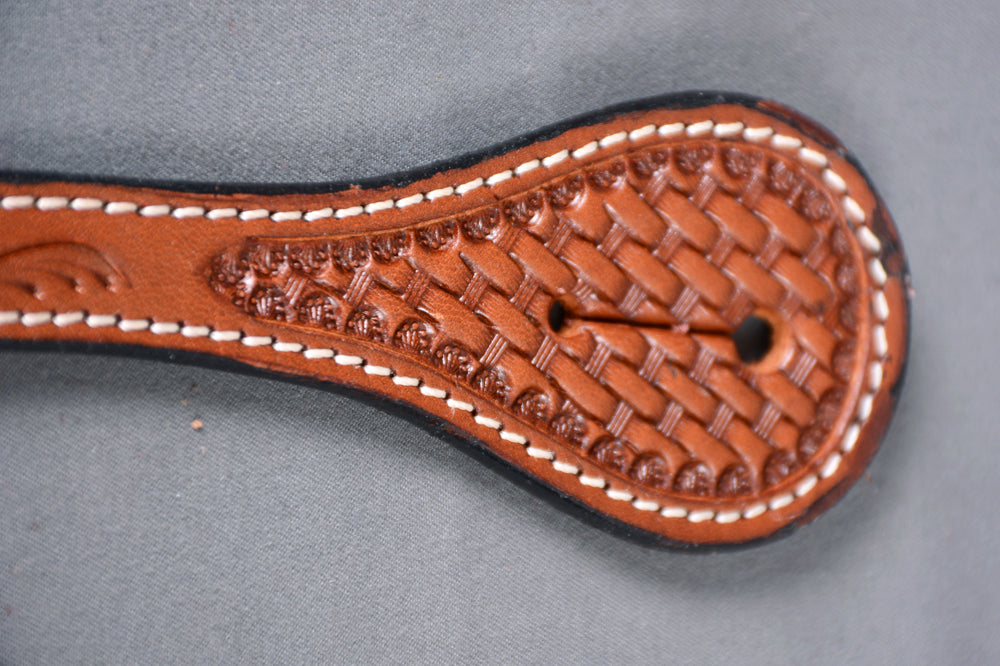 Bar H Equine Leather Spurs Straps for Adults - Western Womens Spur Straps for Horse Riding, Barrel Racing, Show, and Rodeo