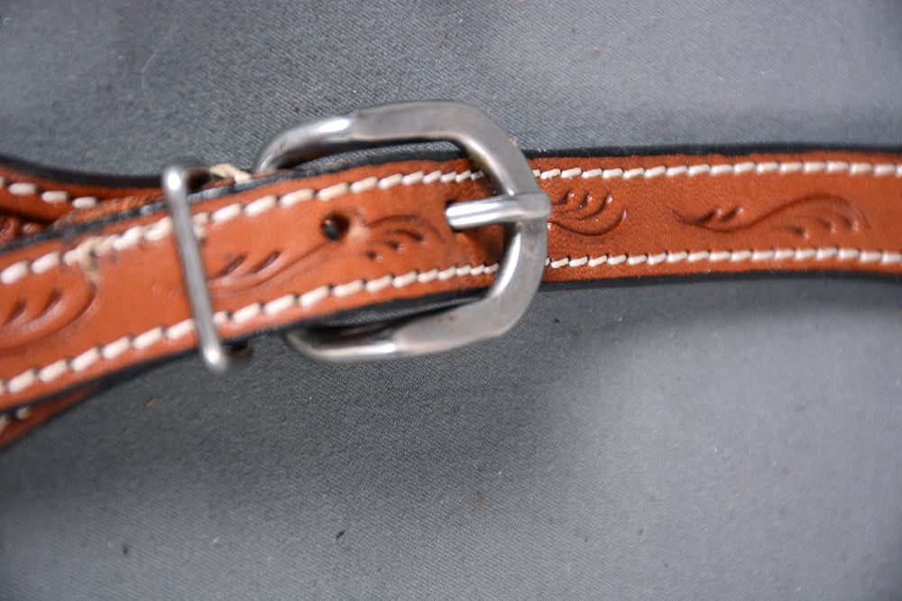 Bar H Equine Leather Spurs Straps for Adults - Western Womens Spur Straps for Horse Riding, Barrel Racing, Show, and Rodeo