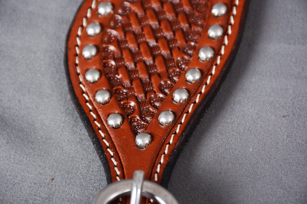 Bar H Equine Leather Spurs Straps for Adults - Western Womens Spur Straps for Horse Riding, Barrel Racing, Show, and Rodeo