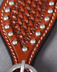 Bar H Equine Leather Spurs Straps for Adults - Western Womens Spur Straps for Horse Riding, Barrel Racing, Show, and Rodeo