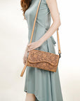 American Darling ADBGZ460A Wallet Hand Tooled Genuine Leather women bag western handbag purse