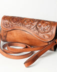 American Darling Wallet Hand Tooled Genuine Leather Women Bag Western Handbag Purse | Womens Handbags |Leather for Summer