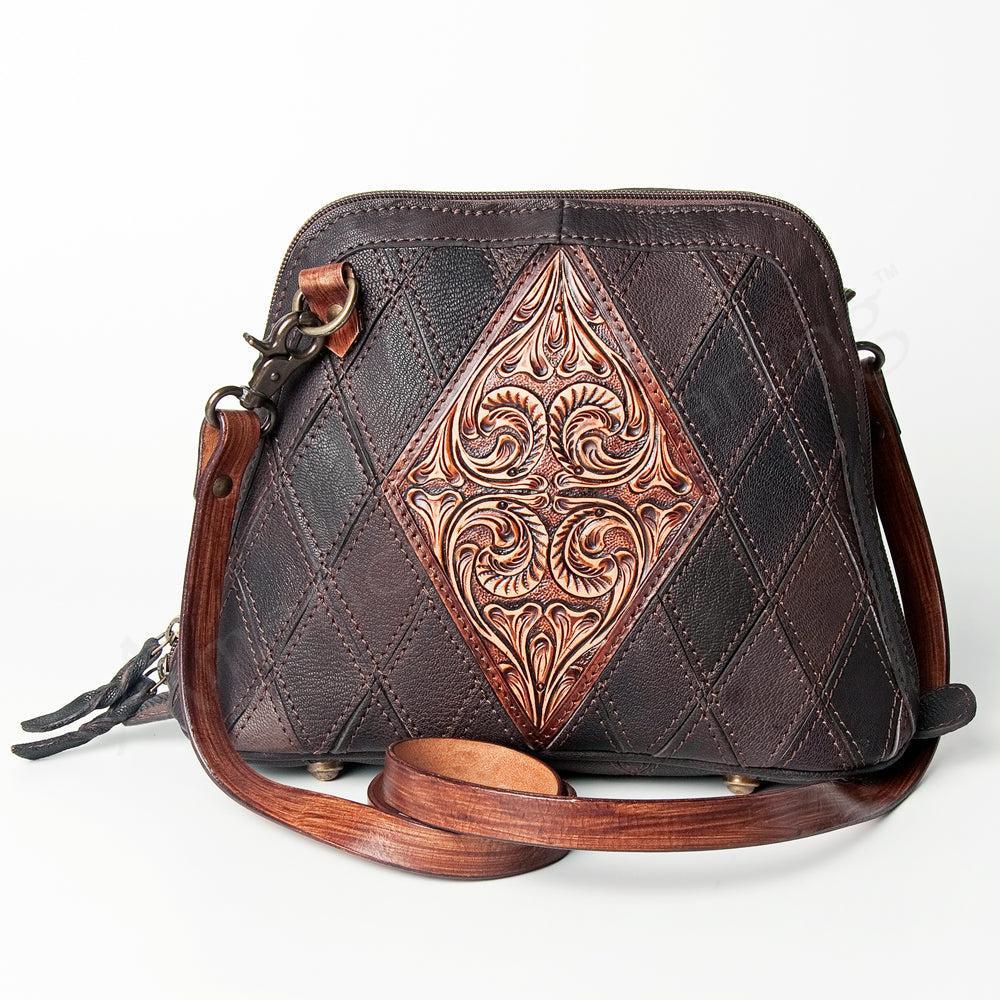 American Darling ADBGZ494 Crossbody Hand Tooled Genuine Leather Women Bag Western Handbag Purse