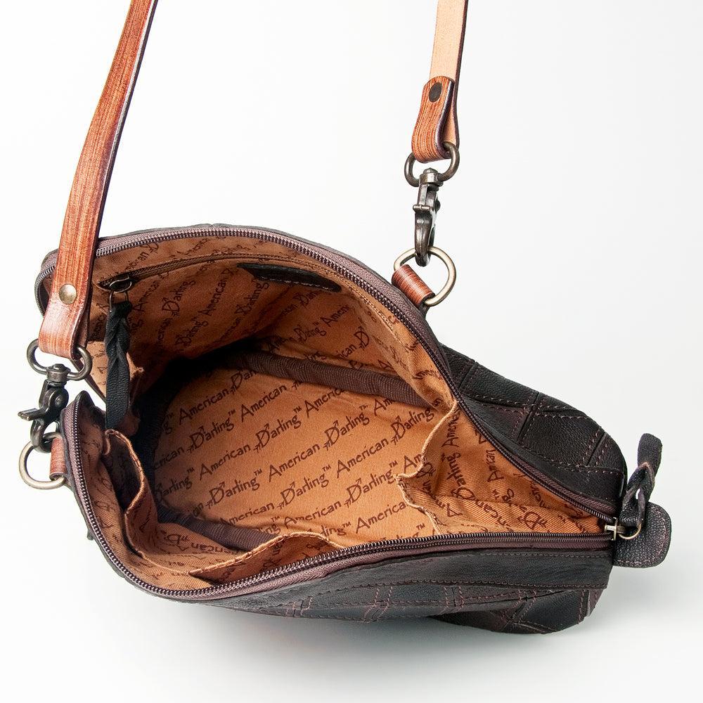 American Darling ADBGZ494 Crossbody Hand Tooled Genuine Leather Women Bag Western Handbag Purse