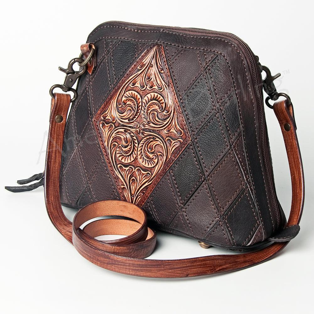 American Darling ADBGZ494 Crossbody Hand Tooled Genuine Leather Women Bag Western Handbag Purse
