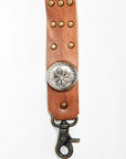 American Darling ADBT134B Full Grain Genuine Leather Crossbody Handle Strap For Bags