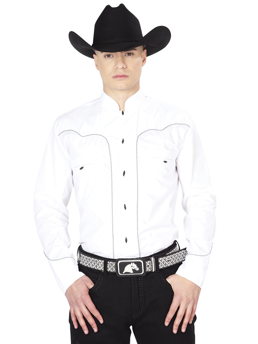 White Charro Long Sleeve Shirt