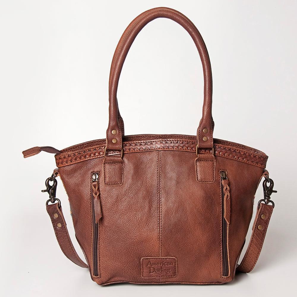 American Darling ADBG772 Tote Hand Tooled Saddle Blanket Genuine Leather Women Bag Western Handbag Purse