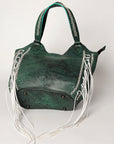 American Darling ADBG775B Tote Genuine Leather Women Bag Western Handbag Purse