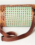 American Darling Duffel Bag for Women, Hand Tooled Floral Leather Western Bag, Full Grain Vegetable-Tanned with YKK Zipper