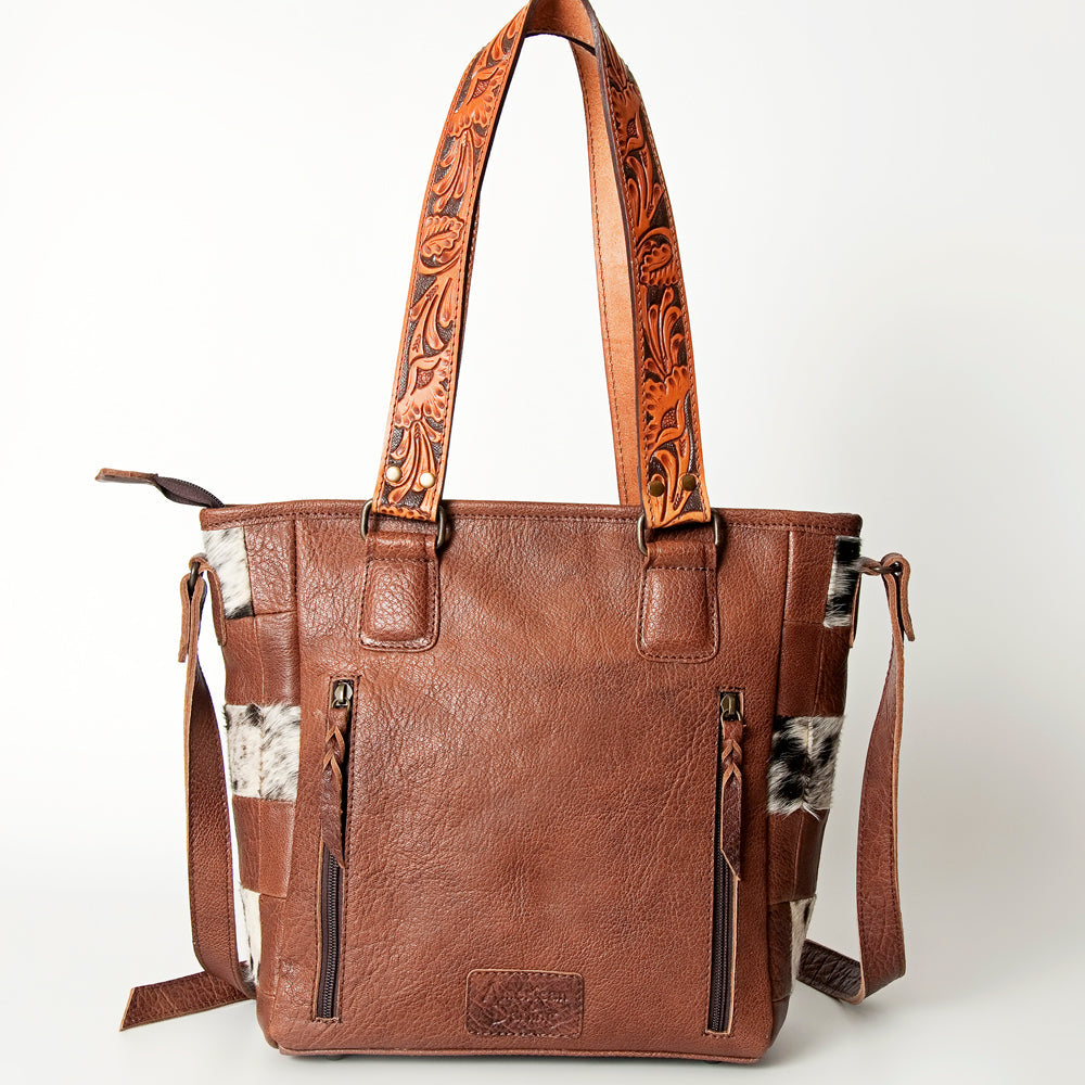 American Darling Tote Bag for Women, Hair-On Cowhide Western Bag, Premium Full Grain Leather with Fringes &amp; YKK Zipper