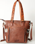 American Darling Tote Bag for Women, Hair-On Cowhide Western Bag, Premium Full Grain Leather with Fringes & YKK Zipper