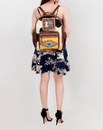 ADBG782 American Darling Hand Tooled Saddle Blanket Hair On Genuine Leather Women Bag Western Handbag Purse