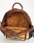 ADBG782 American Darling Hand Tooled Saddle Blanket Hair On Genuine Leather Women Bag Western Handbag Purse