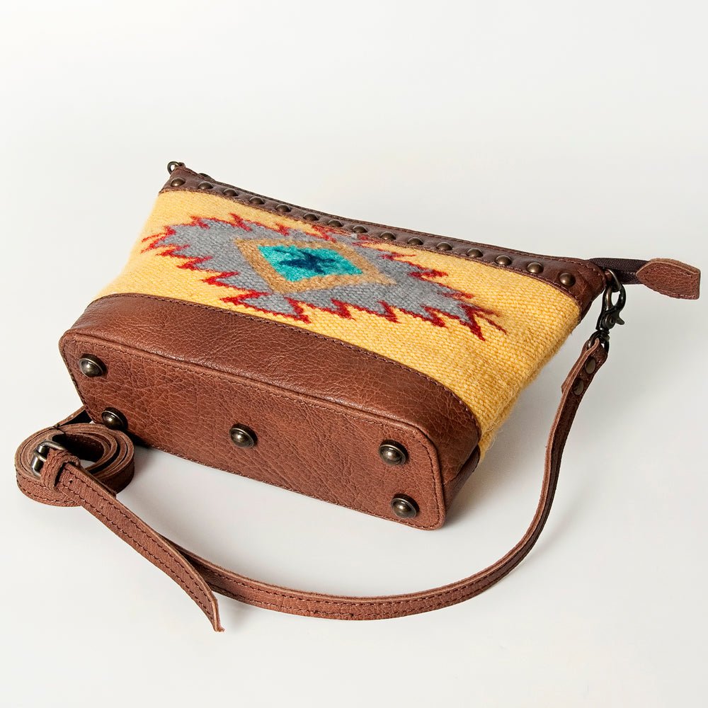 American Darling Saddle Blanket Genuine Leather Women Bag Western Handbag Purse