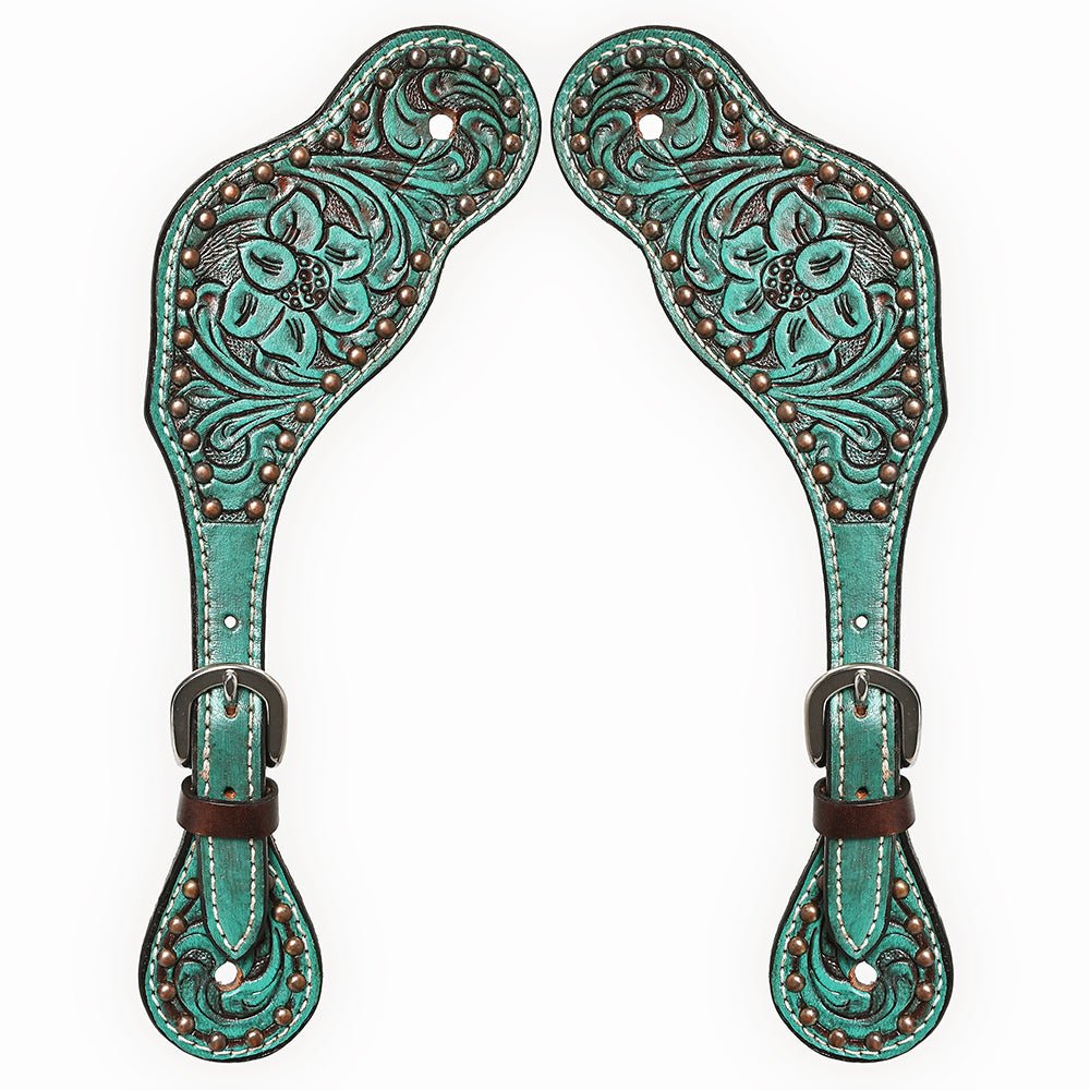 Durable Handcrafted PremiumLeather Spur Straps For Women Western Riding Show Rodeo