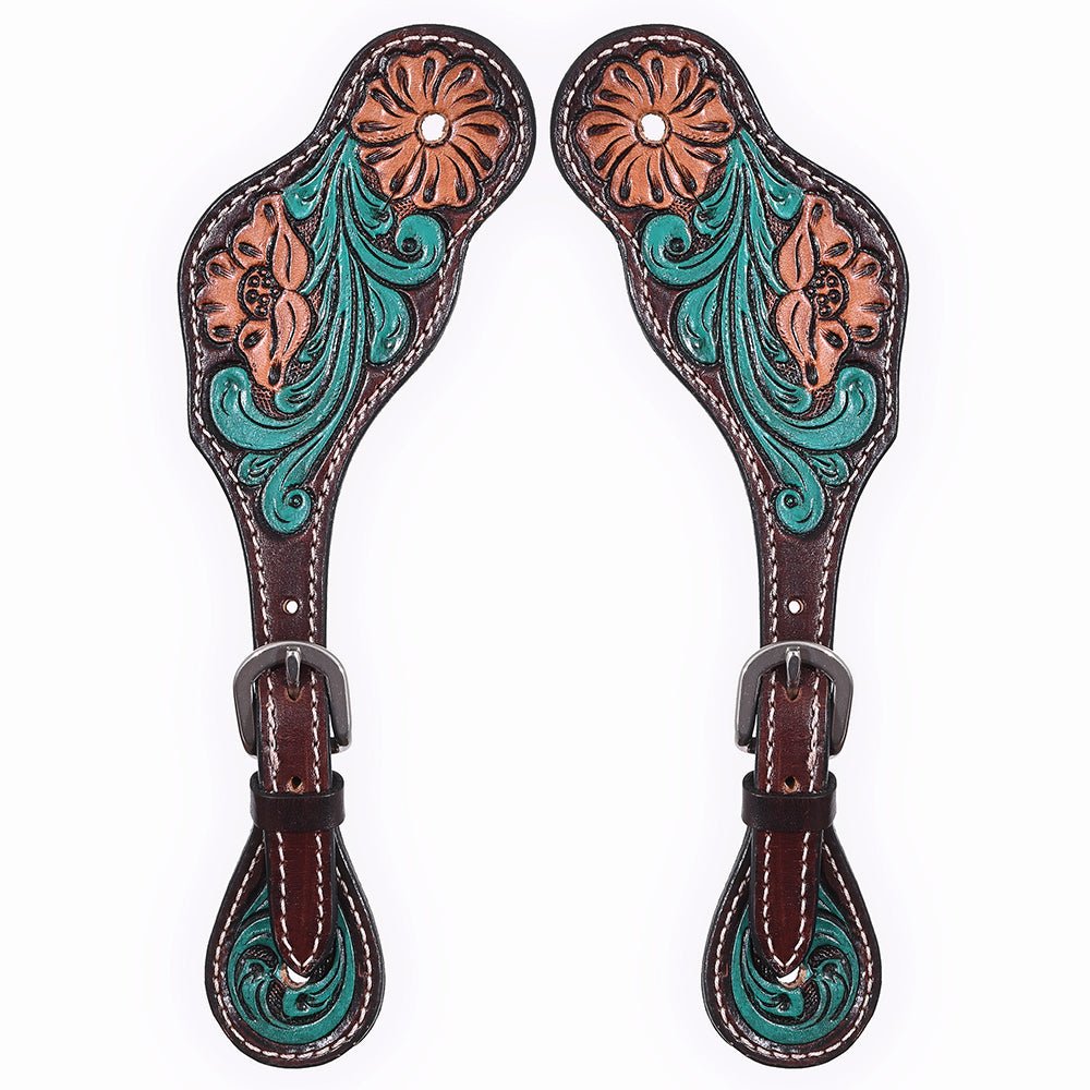 Durable Handcrafted PremiumLeather Spur Straps For Women Western Riding Show Rodeo