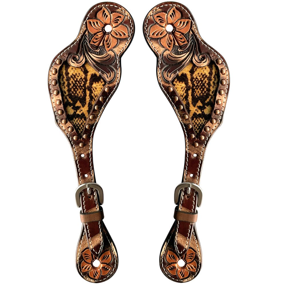 Durable Handcrafted PremiumLeather Spur Straps For Women Western Riding Show Rodeo