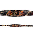 Bar H Equine American Leather Horse Saddle Tack One Ear Headstall | Breast Collar | Browband Headstall | Wither Strap | Tack Set for Horses Tropical Snake Collection