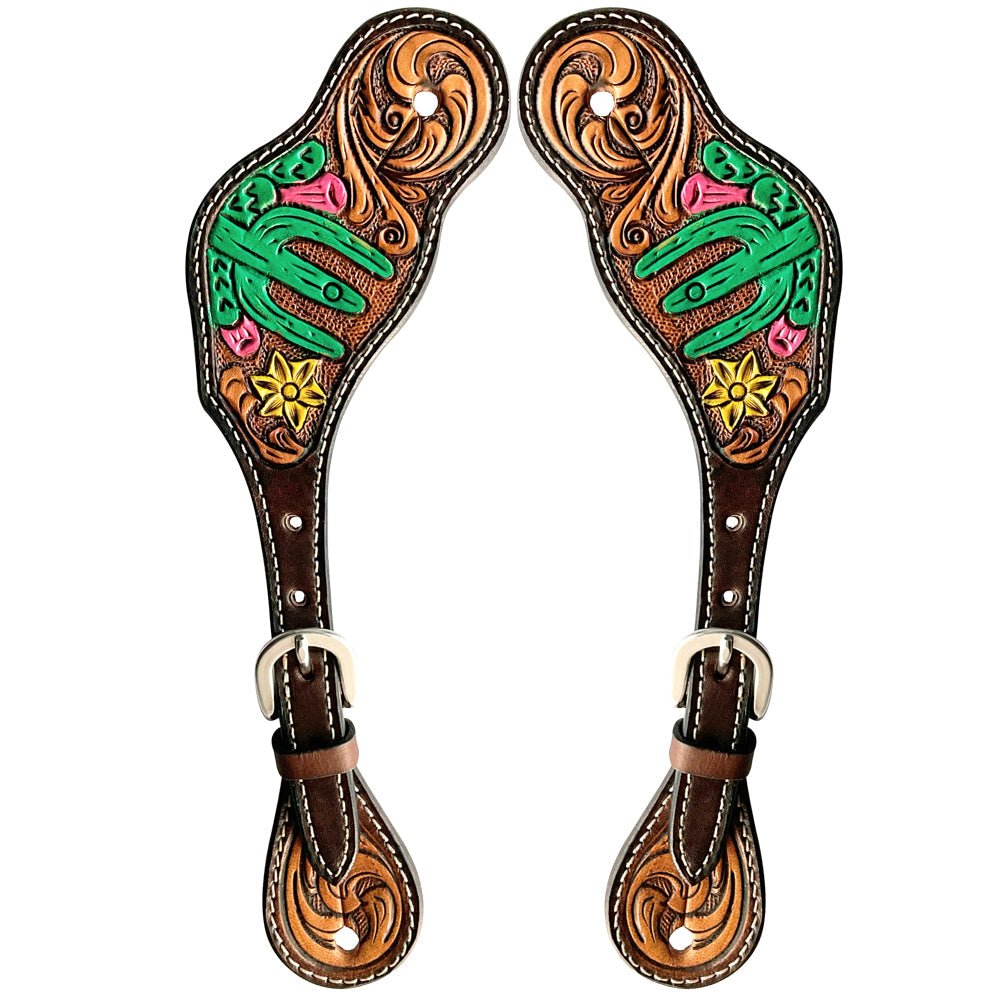Durable Handcrafted PremiumLeather Spur Straps For Women Western Riding Show Rodeo