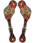 Durable Handcrafted PremiumLeather Spur Straps For Women Western Riding Show Rodeo