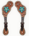 Durable Handcrafted PremiumLeather Spur Straps For Women Western Riding Show Rodeo