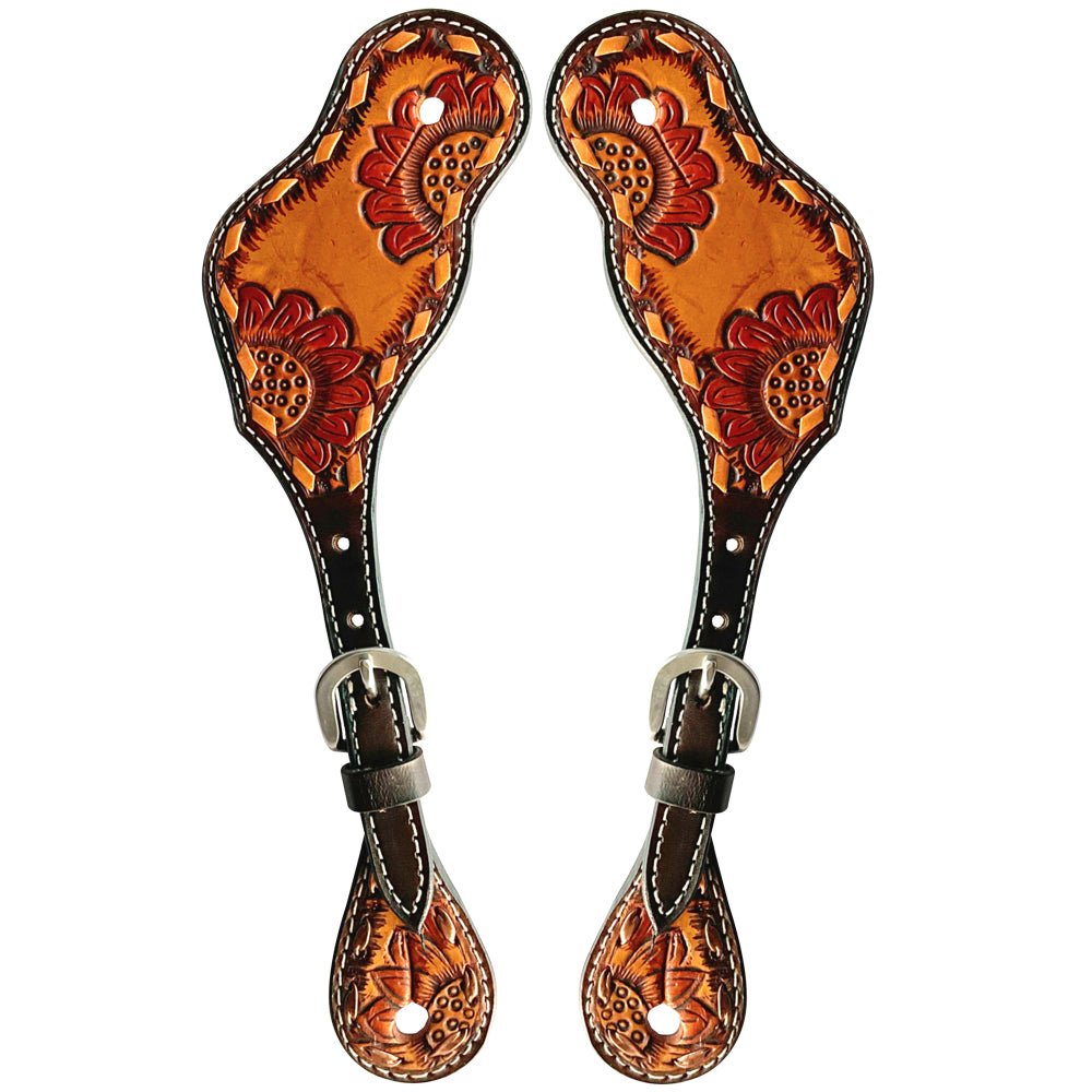 Durable Handcrafted PremiumLeather Spur Straps For Women Western Riding Show Rodeo
