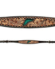 Bar H Equine American Leather Horse Saddle Tack One Ear Headstall | Breast Collar | Browband Headstall | Wither Strap | Tack Set for Horses BER114
