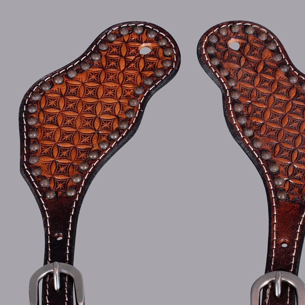 Durable Handcrafted PremiumLeather Spur Straps For Women Western Riding Show Rodeo