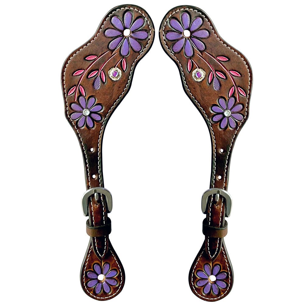 Durable Handcrafted PremiumLeather Spur Straps For Women Western Riding Show Rodeo