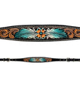 Bar H Equine American Leather Horse Saddle Tack One Ear Headstall | Breast Collar | Browband Headstall | Wither Strap | Tack Set for Horses BER117