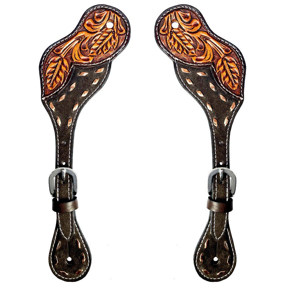 Durable Handcrafted PremiumLeather Spur Straps For Women Western Riding Show Rodeo