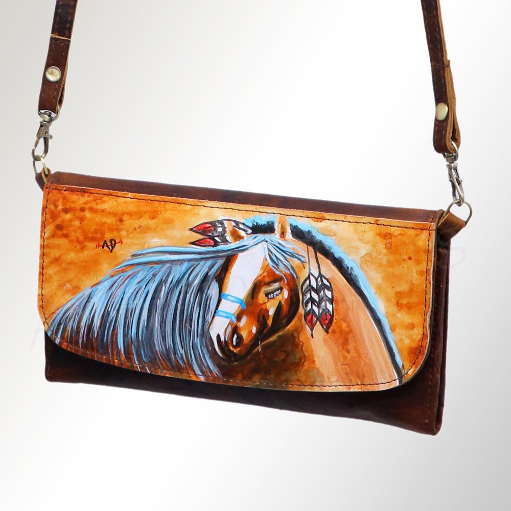 American Darling Wallet Genuine Leather Women Bag Western Handbag Purse