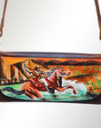 American Darling Wallet Hair on Full Grain Genuine Leather Western Women Bag | Handbag Purse Travel Clutch